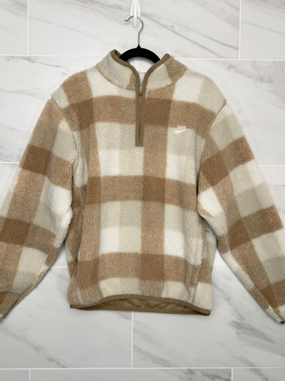 Nike Club Winterized Half-Zip 'Khaki Sail' FZ0896-247 Multi Size